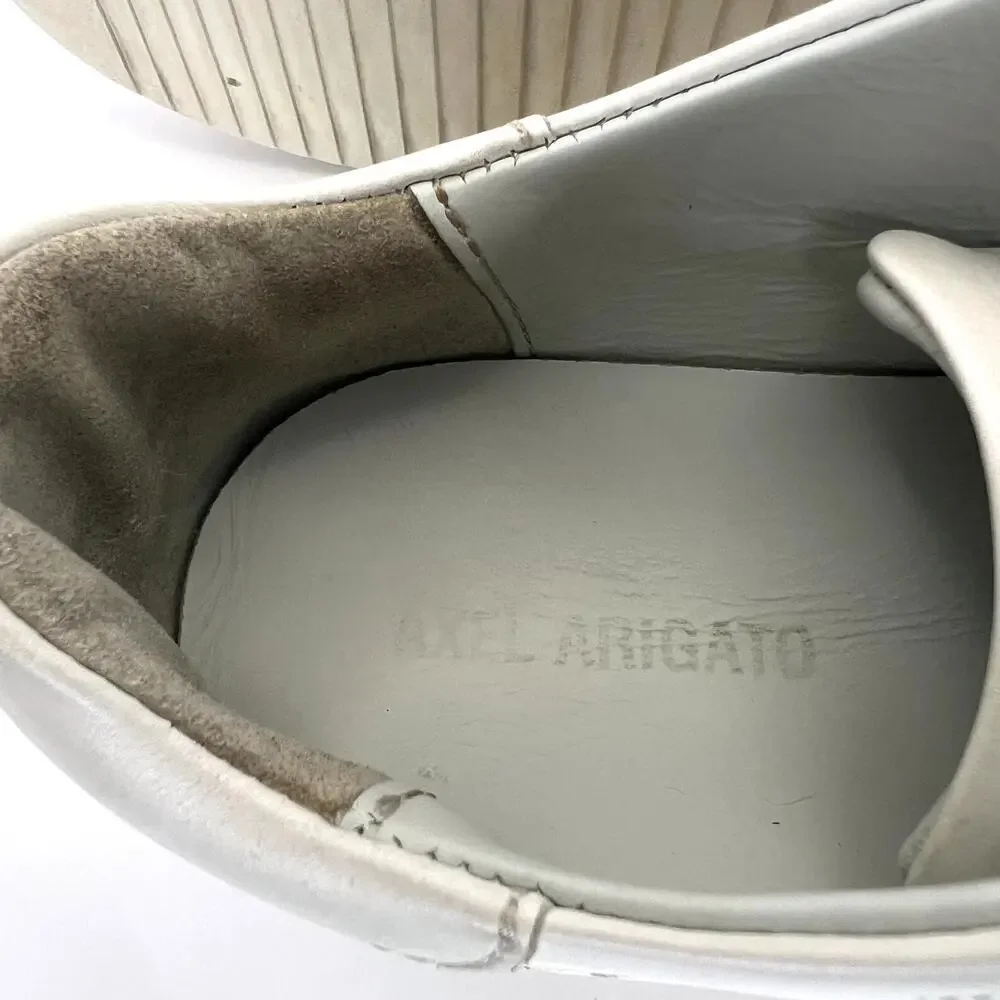 Axel Arigato Clean 90 White Leather Sneakers 39 Lace Up Low Top